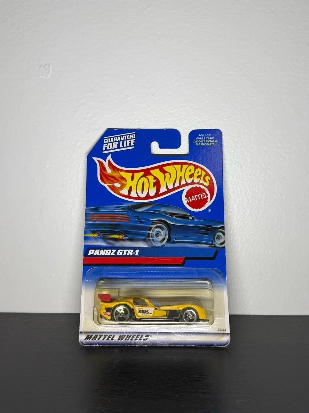 Vintage 1990s Hot Wheels Panoz GTR-1 #187 Sek Polizei Livery